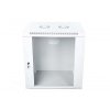 Digitus Szafa wisząca jednosekcyjna 19 12U 635/600/450mm, drzwi szklane, szara (RAL 7035), zmontowana